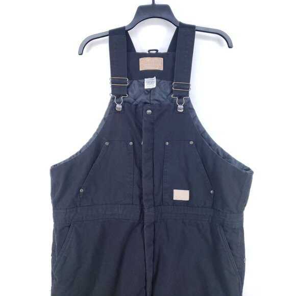 Schmidt Workwear Insulated Overalls Mens 2XL Short Black With Quilted Lining - Picture 8 of 11